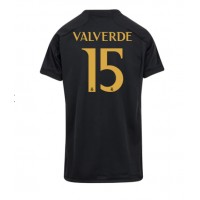 Camisa de time de futebol Real Madrid Federico Valverde #15 Replicas 3º Equipamento Feminina 2023-24 Manga Curta